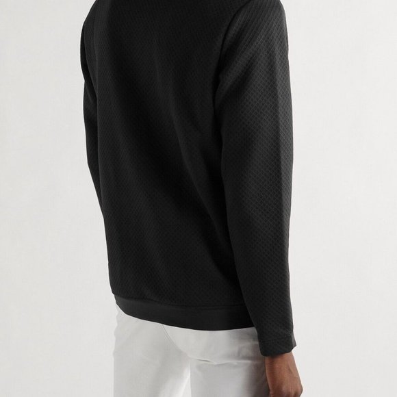 Adidas Primegreen 1/4 Zip Golf Pullover Jacket - Black - Men's Size S - MSRP $70 - Picture 5 of 8